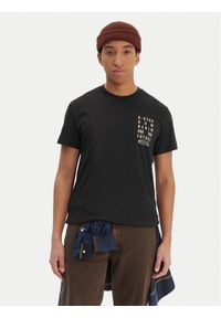 G-Star RAW - G-Star Raw T-Shirt Text Chest D25968-C506 Czarny Regular Fit. Kolor: czarny. Materiał: bawełna #1