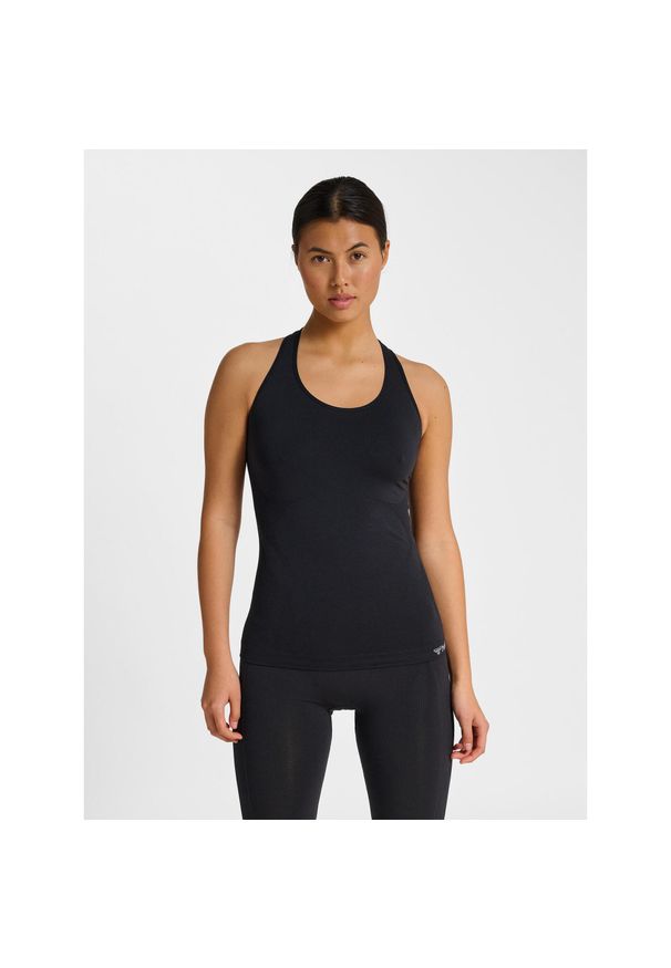 Damski tank top Hummel hmltif top. Okazja: na co dzień. Kolor: czarny. Styl: casual