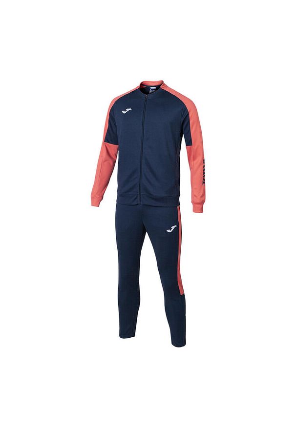 Dres Joma Eco Championship. Kolor: pomarańczowy, niebieski, wielokolorowy. Materiał: dresówka. Sport: piłka nożna