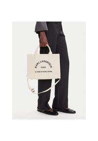 Karl Lagerfeld - Torebka KARL LAGERFELD. Kolor: beżowy #1