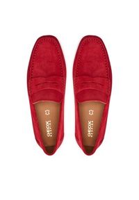 Geox Mokasyny U Kosmopolis + Grip U35CFB 00020 C7000 Czerwony. Kolor: czerwony. Materiał: zamsz, skóra #6
