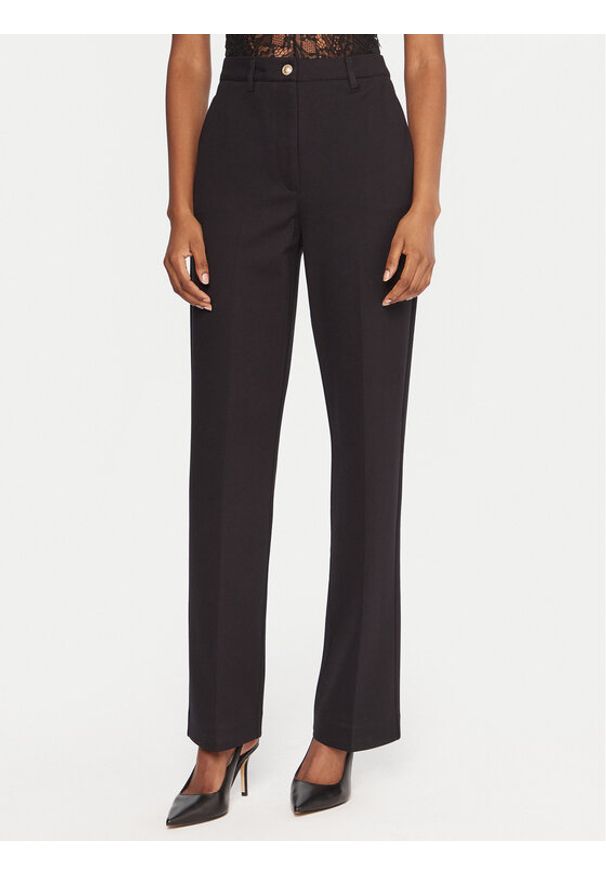 Guess Spodnie materiałowe W5YB66 KCMU2 Czarny Regular Fit. Kolor: czarny. Materiał: syntetyk