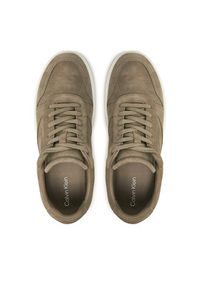 Calvin Klein Sneakersy HM0HM01591 Beżowy. Kolor: beżowy. Materiał: skóra, zamsz