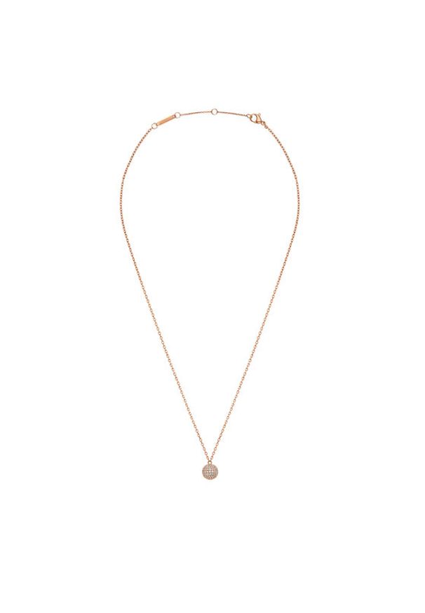 Daniel Wellington Naszyjnik Pavé DW00400625 Różowe złocenie. Materiał: metalowe. Kolor: różowy