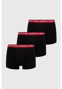 Karl Lagerfeld bokserki (3-pack) męskie kolor czerwony. Kolor: czerwony. Materiał: bawełna