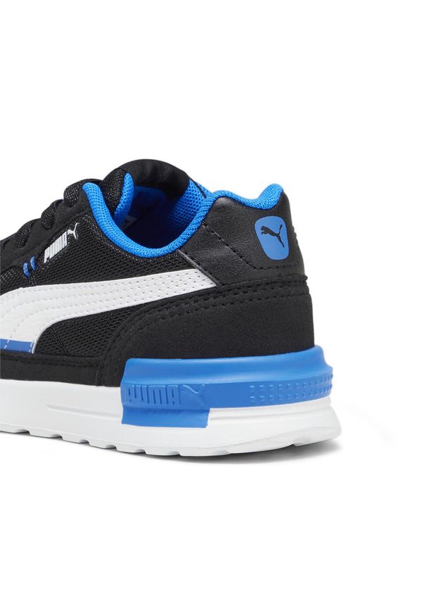 Puma - Dziecięce buty sportowe Graviton AC PUMA Black White Racing Blue. Okazja: na co dzień. Kolor: czarny, biały, wielokolorowy. Sport: bieganie