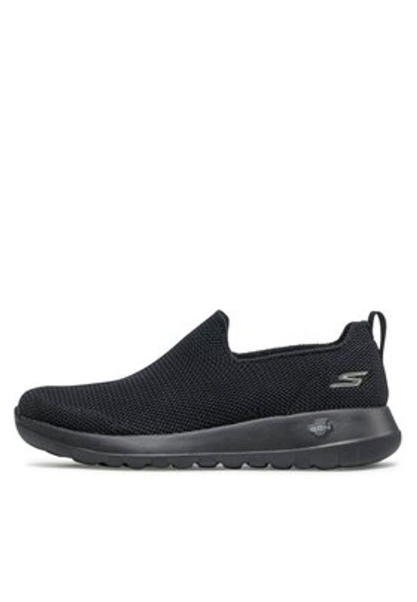 skechers - Skechers Półbuty Modulating 216170/BBK Czarny. Kolor: czarny. Materiał: materiał