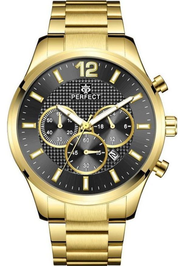 Zegarek Perfect ZEGAREK MĘSKI PERFECT CH01M - CHRONOGRAF (zp355g) + BOX