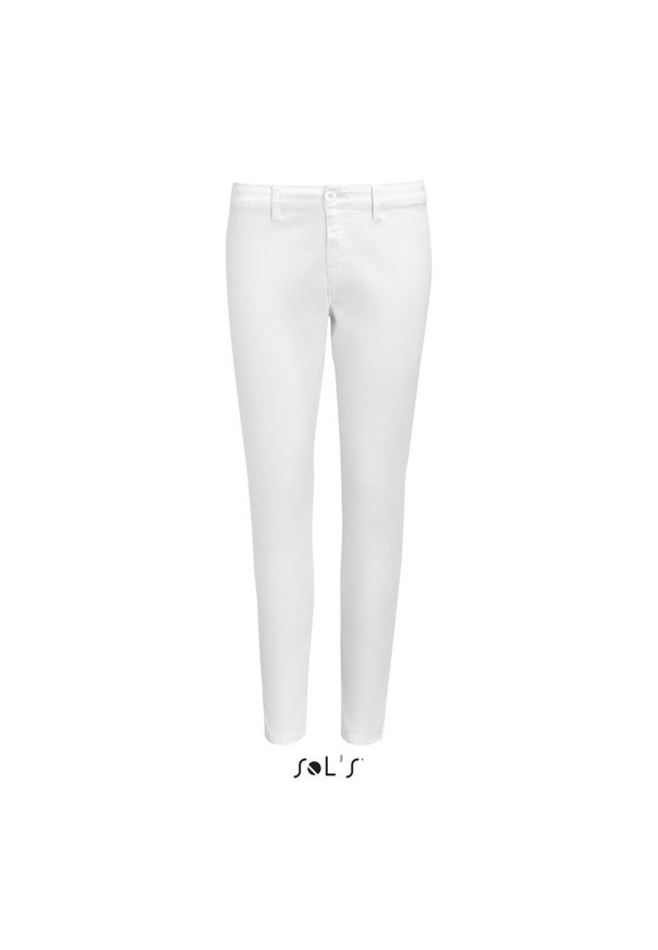 SOL'S - Spodnie damskie Sol's Jules. Kolor: biały. Długość: długie