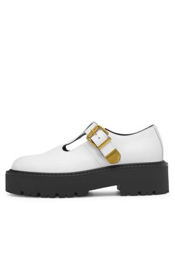 Badura Półbuty BENEDICTE-01 Biały. Kolor: biały. Materiał: skóra