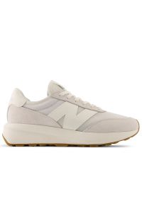 Buty unisex New Balance U370SG - beżowe. Zapięcie: sznurówki. Kolor: beżowy. Materiał: zamsz, skóra, guma. Szerokość cholewki: normalna. Sezon: lato #1