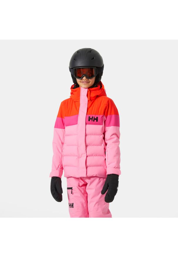 Dziecięca kurtka narciarska Helly Hansen Diamond. Kolor: różowy. Technologia: Primaloft. Sezon: zima. Sport: narciarstwo