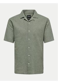 Only & Sons Koszula Caiden 22025116 Zielony Slim Fit. Kolor: zielony. Materiał: bawełna #5