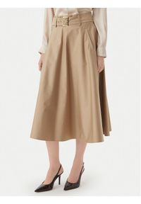 Marella Spódnica trapezowa Tappeto 2613101101 Beżowy Regular Fit. Kolor: beżowy. Materiał: bawełna #1