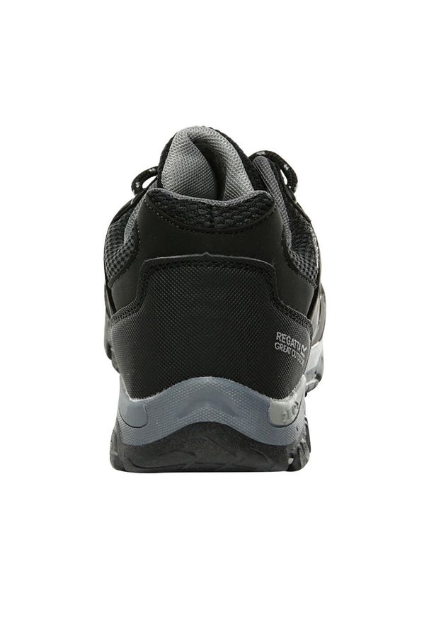 Regatta - Dziecięce Buty Trekkingowe Holcombe Low. Kolor: szary, wielokolorowy, czarny. Sport: turystyka piesza