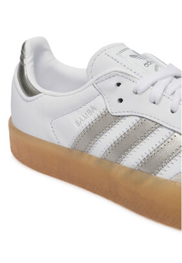 Adidas - adidas Sneakersy Sambae JS3943 Biały. Kolor: biały. Materiał: skóra