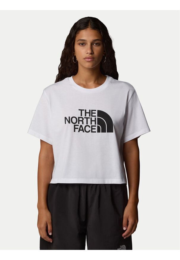 The North Face T-Shirt Easy NF0A8A6H Biały Loose Fit. Kolor: biały. Materiał: bawełna