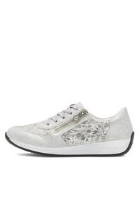 Rieker Sneakersy N1112-80 Srebrny. Kolor: srebrny. Materiał: skóra #6