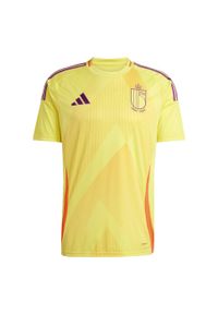 Adidas - Koszulka Belgium 25 (Women's Team) Away. Kolor: żółty. Materiał: materiał. Sport: piłka nożna