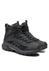 Merrell Śniegowce Moab Speed 2 Thermo Mid Wp J068305 Czarny. Kolor: czarny. Materiał: skóra, zamsz