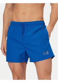 EA7 Emporio Armani Szorty kąpielowe 7M001677 AF13019 MB015 Niebieski Regular Fit. Kolor: niebieski. Materiał: syntetyk #1