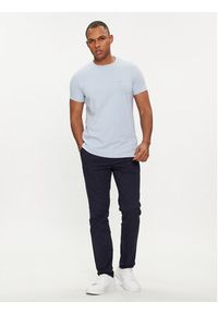 Calvin Klein T-Shirt K10K112724 Błękitny Slim Fit. Kolor: niebieski. Materiał: bawełna #4