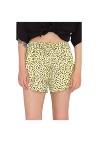 Spodenki turystyczne damskie Volcom Surfpunk. Kolor: żółty. Materiał: wiskoza. Sport: turystyka piesza