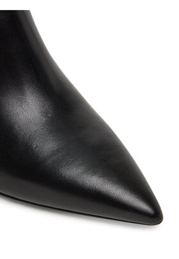 Patrizia Pepe Botki 8Y0113/L048 Czarny. Kolor: czarny. Materiał: skóra