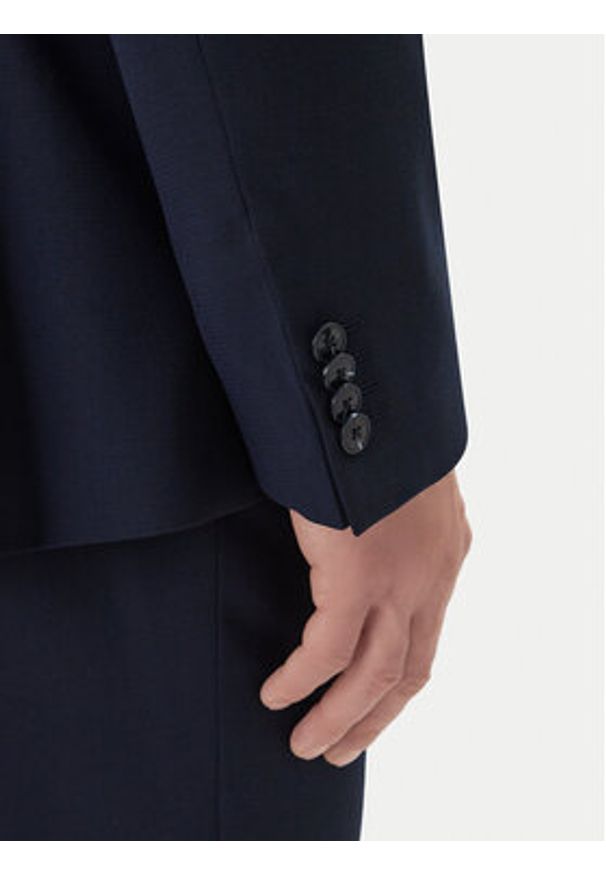 Hugo - HUGO Garnitur Henry/Getlin232X 50557616 Granatowy Slim Fit. Kolor: niebieski. Materiał: syntetyk