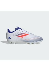 Adidas - Buty F50 Club FXG Kids. Kolor: czerwony, niebieski, wielokolorowy, biały. Materiał: materiał. Sport: piłka nożna