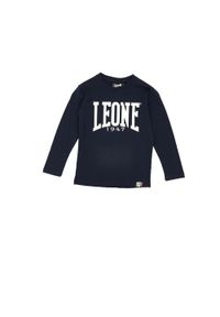 LEONE 1947 APPAREL - Dziecięcy t-shirt basic Leone z długim rękawem. Kolor: niebieski. Długość rękawa: długi rękaw. Długość: długie. Sport: joga i pilates