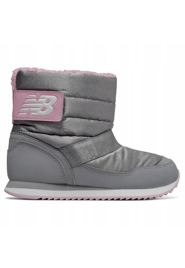 New Balance - Buty śniegowce na co dzień dziecięce NEW BALANCE 996 ocieplane na rzepy. Okazja: na co dzień. Zapięcie: rzepy. Kolor: szary. Model: New Balance 996