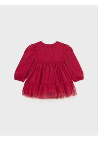 Mayoral Sukienka elegancka 2.971 Czerwony Regular Fit. Kolor: czerwony. Materiał: syntetyk. Styl: elegancki #3