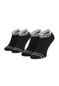 Calvin Klein Zestaw 2 par niskich skarpet damskich 701218775 Czarny. Kolor: czarny. Materiał: materiał