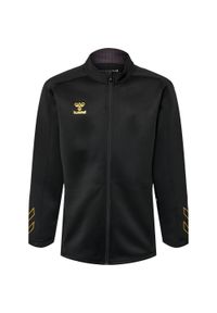 Dziecięca bluza dresowa zapinana na zamek Hummel Cima XK. Kolor: czarny. Materiał: dresówka