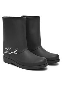Karl Lagerfeld - KARL LAGERFELD Kalosze Kalosh KL47064 Czarny. Kolor: czarny. Materiał: guma #3