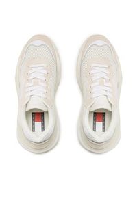 Tommy Jeans Sneakersy Runner EM0EM01170 Beżowy. Kolor: beżowy. Materiał: materiał #4