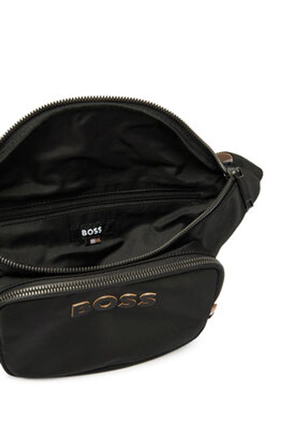 BOSS Nerka Catch 3.0 Bumbag 50511938 Czarny. Kolor: czarny. Materiał: materiał