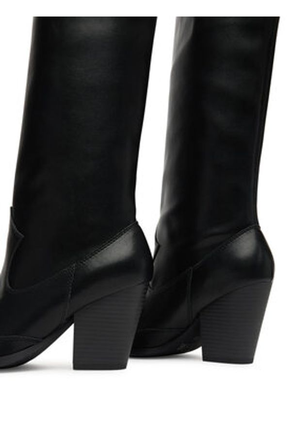 Versace Jeans Couture Kowbojki 79VA3S12 Czarny. Kolor: czarny. Materiał: skóra