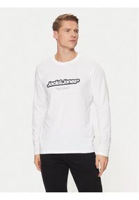 Jack & Jones Longsleeve Vesterbro 12266419 Biały Relaxed Fit. Kolor: biały. Materiał: bawełna. Długość rękawa: długi rękaw #1