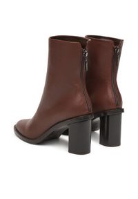 Max Mara Botki Midiboot80 25247960726 Brązowy. Kolor: brązowy. Materiał: skóra #6