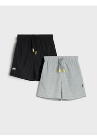 Sinsay - Szorty 2 pack Active - czarny. Kolor: czarny
