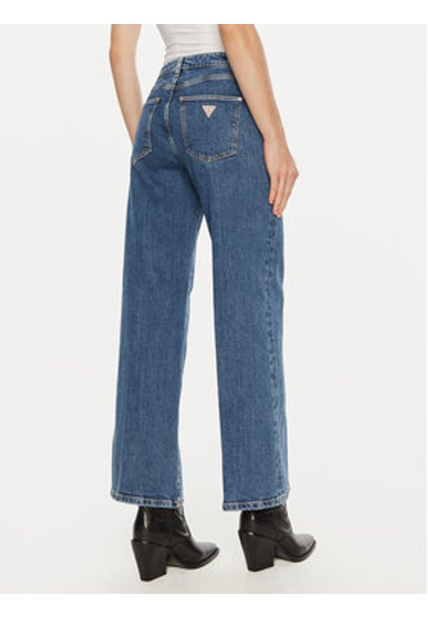 Guess Jeansy W4BA1A D4NH5 Niebieski Wide Leg. Kolor: niebieski