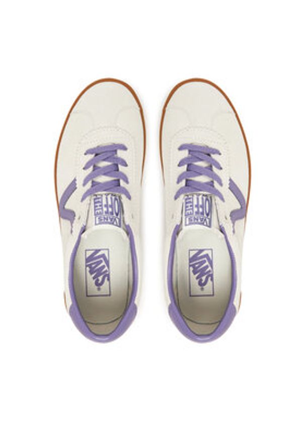 Vans Tenisówki VN000CQR6PH1 Écru. Materiał: skóra, zamsz