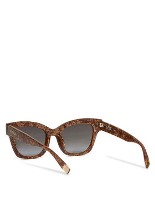 Furla Okulary przeciwsłoneczne WD00118 BX1111 CCH00 Brązowy. Kolor: brązowy