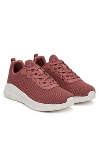 skechers - Skechers Sneakersy 117346/ROS Bordowy. Kolor: czerwony. Materiał: materiał #6