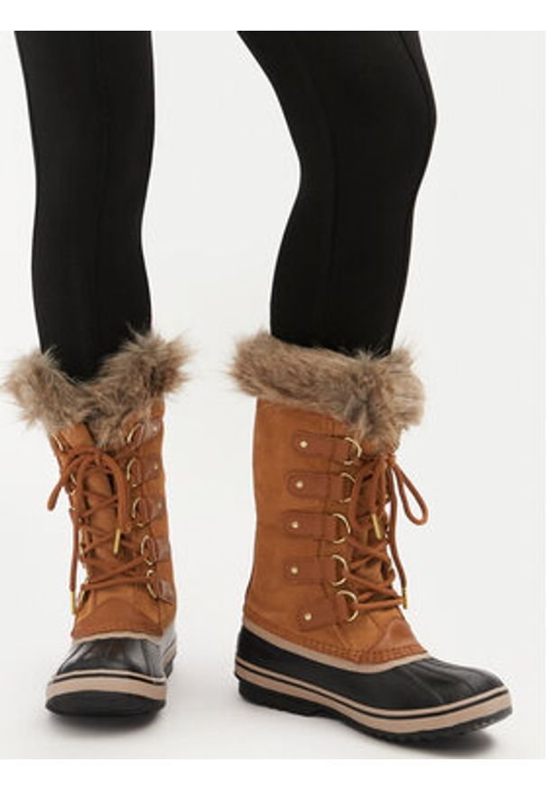 sorel - Sorel Śniegowce Joan Of Arctic™ Wp 2115181224 Brązowy. Kolor: brązowy. Materiał: zamsz, skóra