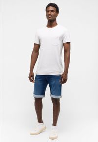 Mustang - MĘSKIE SZORTY MUSTANG Chicago Shorts Z Denim Blue 1015692 5000 682. Materiał: denim #7