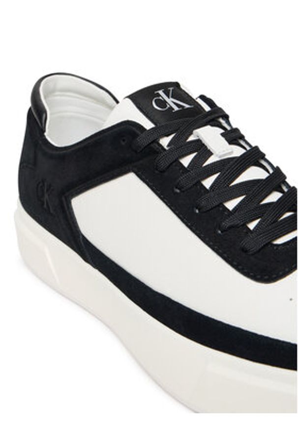 Calvin Klein Sneakersy Basket Cupsole Laceup Lth-Su YM0YM01354 Czarny. Kolor: czarny. Materiał: skóra