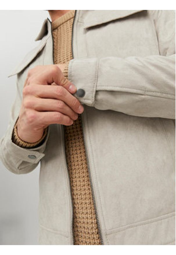 Jack & Jones Kurtka z imitacji skóry Payton 12213082 Beżowy Regular Fit. Kolor: beżowy. Materiał: skóra